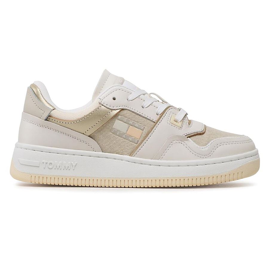 Tjw Retro Basket Lc Material Mix sneakers da donna Tommy Jeans | EN0EN02356YBI
